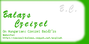 balazs czeizel business card